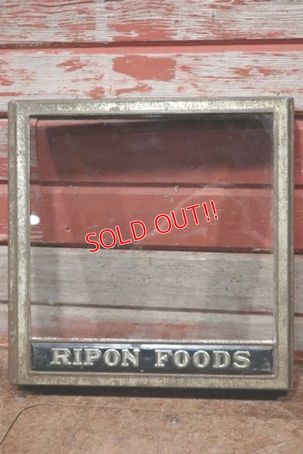 画像1: dp-210301-08 RIPON FOODS / 1930's-1940's Biscuits Can Metal Lid