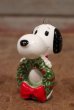 画像1: ct-210301-15 Snoopy / Determined 1975 Ornament "Wreath"  (1)