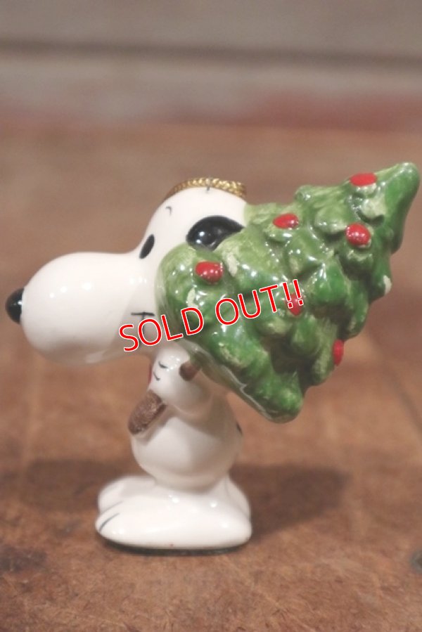 画像3: ct-210301-15 Snoopy / Determined 1975 Ornament "Christmas Tree" 