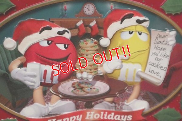 画像2: ct-210301-09 Mars / m&m's Cookies 2000's "Happy Holidays" Tin Can