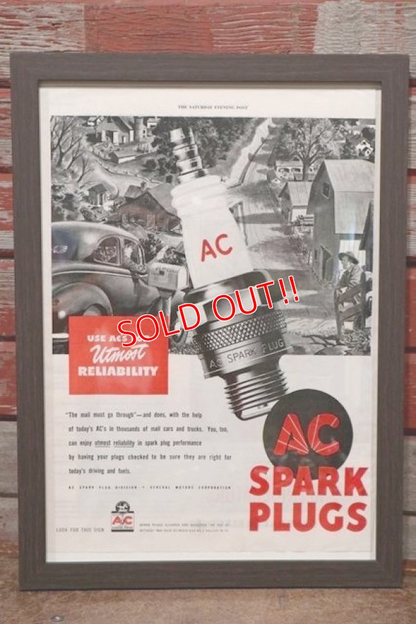 画像1: dp-200701-56 AC SPARK PLUGS / The Saturday Evening Post 1940's Advertisement