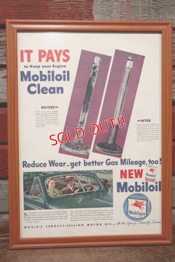 画像1: dp-210301-07 Mobil / The Saturday Evening Post Vintage Advertisement (41)