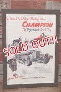 dp-200701-56 CHAMPION SPARK PLUGS / The Saturday Evening Post 1940's Advertisement