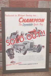 dp-200701-56 CHAMPION SPARK PLUGS / The Saturday Evening Post 1940's Advertisement