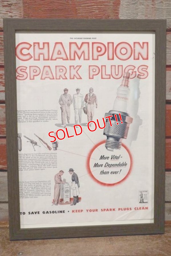 画像1: dp-200701-56 CHAMPION SPARK PLUGS / The Saturday Evening Post 1942 Advertisement