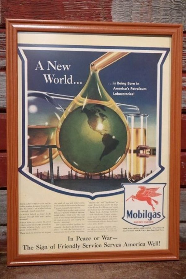 画像1: dp-210301-07 Mobil / The Saturday Evening Post Vintage Advertisement (33)