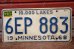 画像1: dp-210301-23 License Plate 1968 "MINNESOTA" (1)