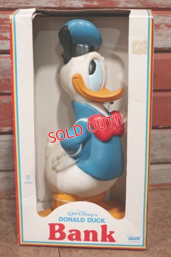 画像1: ct-210301-41 Donald Duck / ILLCO Toys 1980's Coin Bank