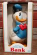 画像1: ct-210301-41 Donald Duck / ILLCO Toys 1980's Coin Bank (1)