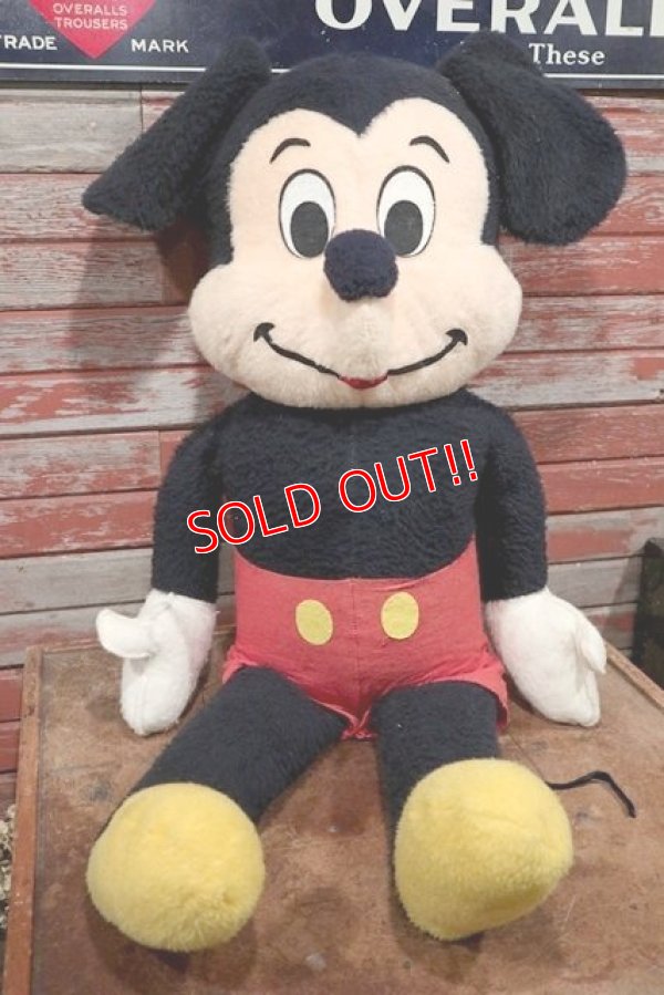 画像1: ct-210301-89 Mickey Mouse / 1970's Big Plush Doll