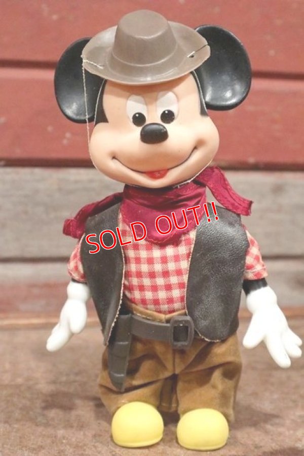 画像1: ct-210301-48 Mickey Mouse / Durham 1980's Cowboy Doll