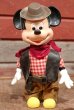 画像1: ct-210301-48 Mickey Mouse / Durham 1980's Cowboy Doll (1)