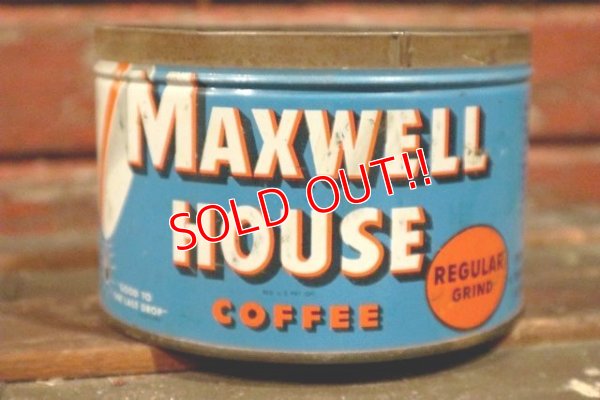 画像1: dp-210301-62 MAXWELL HOUSE COFFEE / Vintage Tin Can