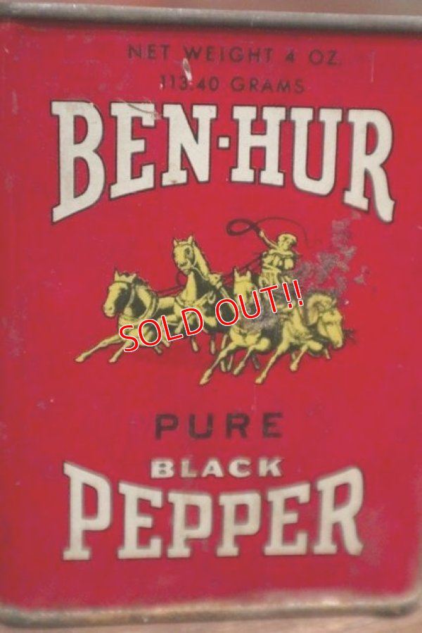 画像2: dp-210301-43 BEN-HUR PURE BLACK PEPPER / Vintage Tin Can