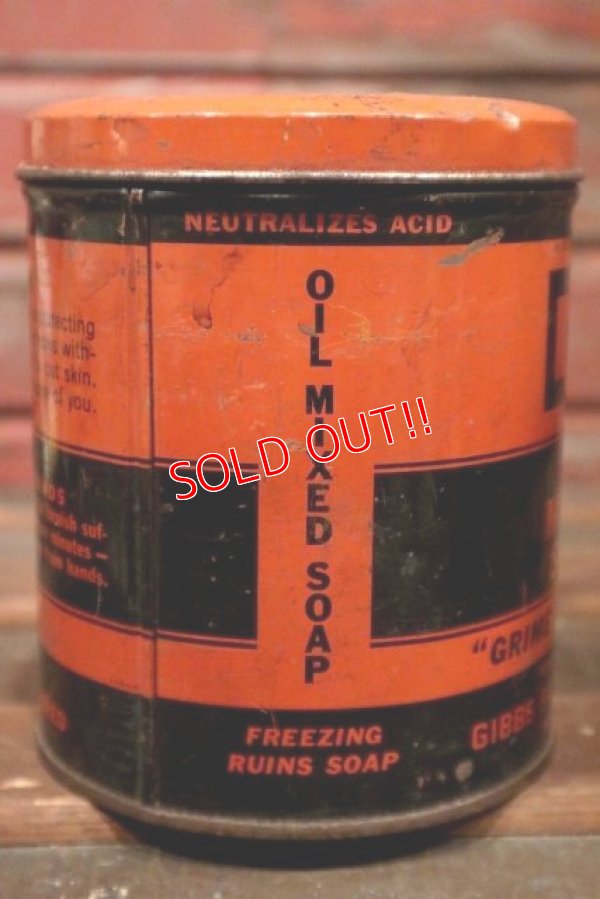 画像3: dp-210301-45 GIBBS BATTERY CO.,INC GB OIL MIXED SOAP / Vintage Tin Can