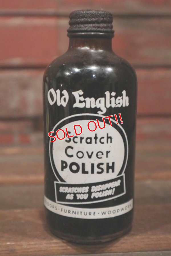 画像1: dp-210301-50 Old English / Scratch Cover POLISH Vintage Bottle