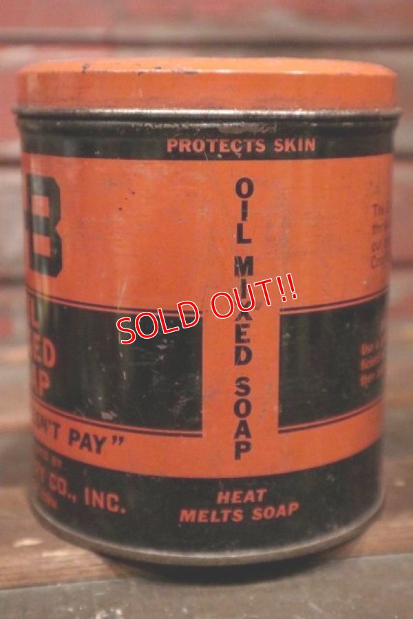 画像4: dp-210301-45 GIBBS BATTERY CO.,INC GB OIL MIXED SOAP / Vintage Tin Can