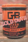 dp-210301-45 GIBBS BATTERY CO.,INC GB OIL MIXED SOAP / Vintage Tin Can