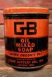 画像1: dp-210301-45 GIBBS BATTERY CO.,INC GB OIL MIXED SOAP / Vintage Tin Can (1)