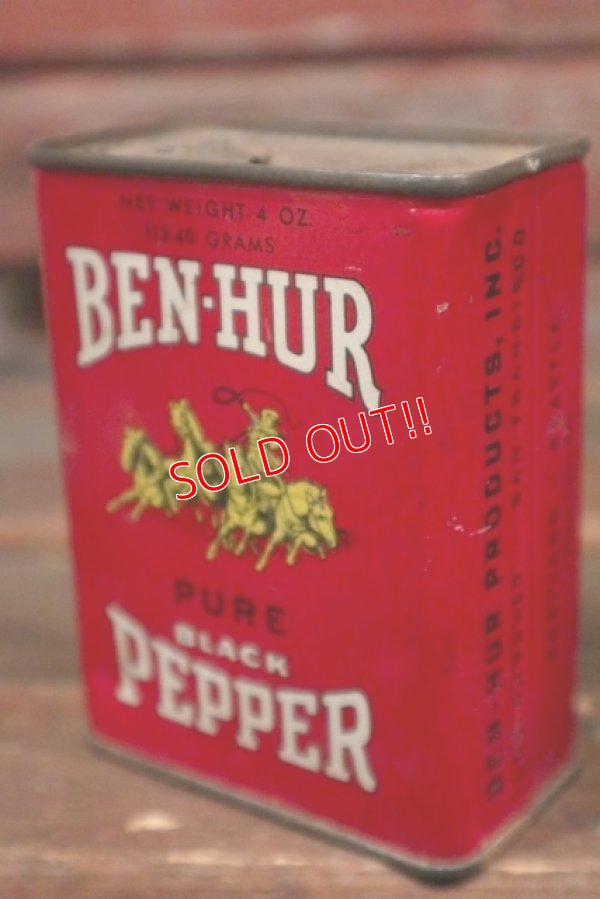 画像3: dp-210301-43 BEN-HUR PURE BLACK PEPPER / Vintage Tin Can