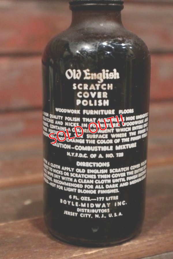 画像3: dp-210301-50 Old English / Scratch Cover POLISH Vintage Bottle
