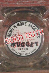 dp-210401-22 Home of More Jackpots NUGGET / Vintage Glass Ashtray
