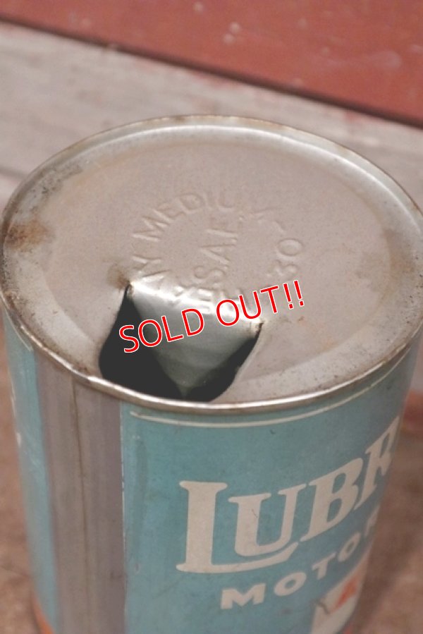 画像7: dp-210301-31 Mobil / LUBRITE 1940's Motor Oil Can