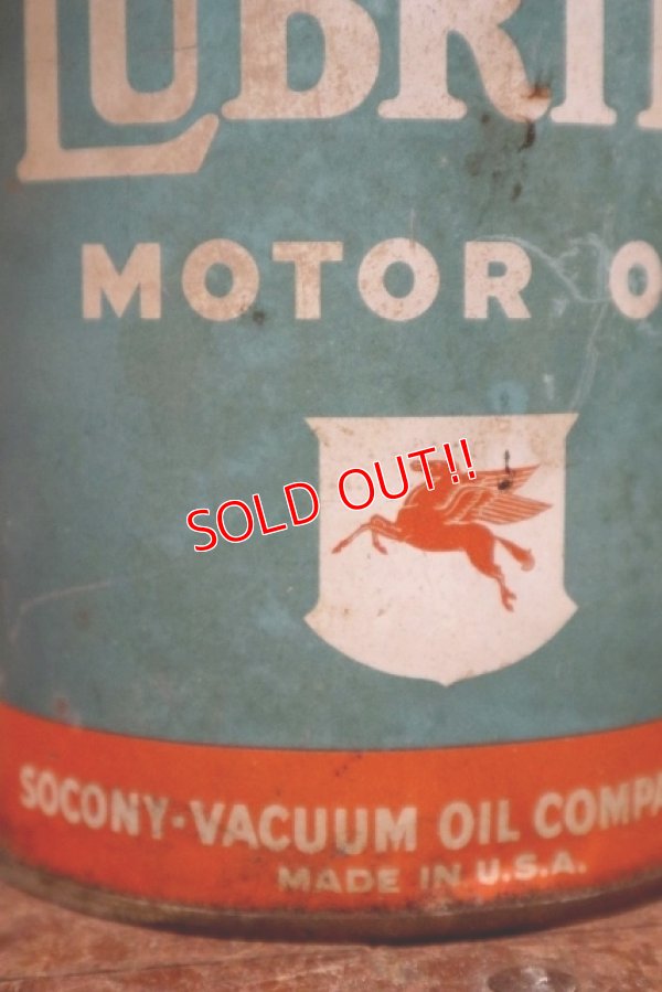 画像2: dp-210301-31 Mobil / LUBRITE 1940's Motor Oil Can