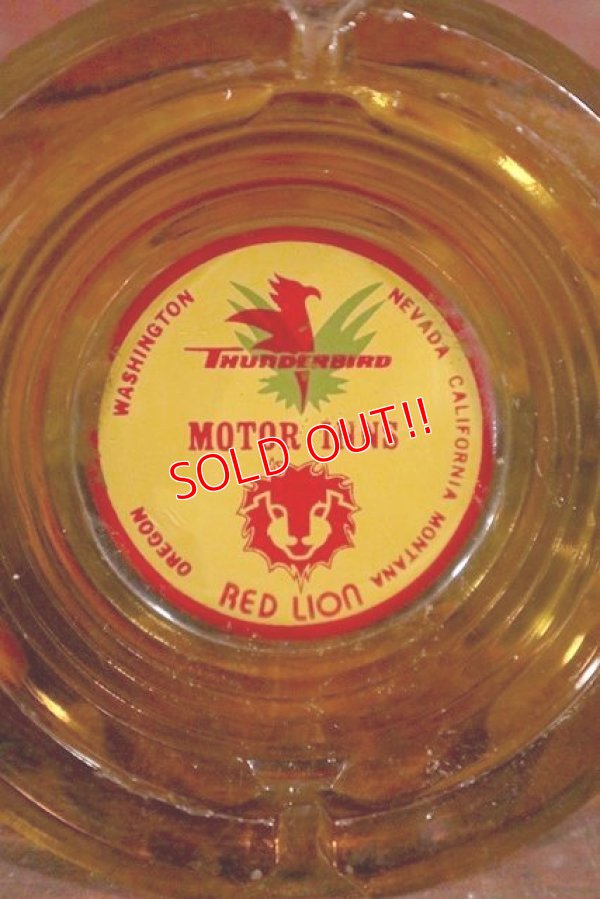 画像1: dp-210401-24 Thunderbird Motor Inn / Vintage Glass Ashtray