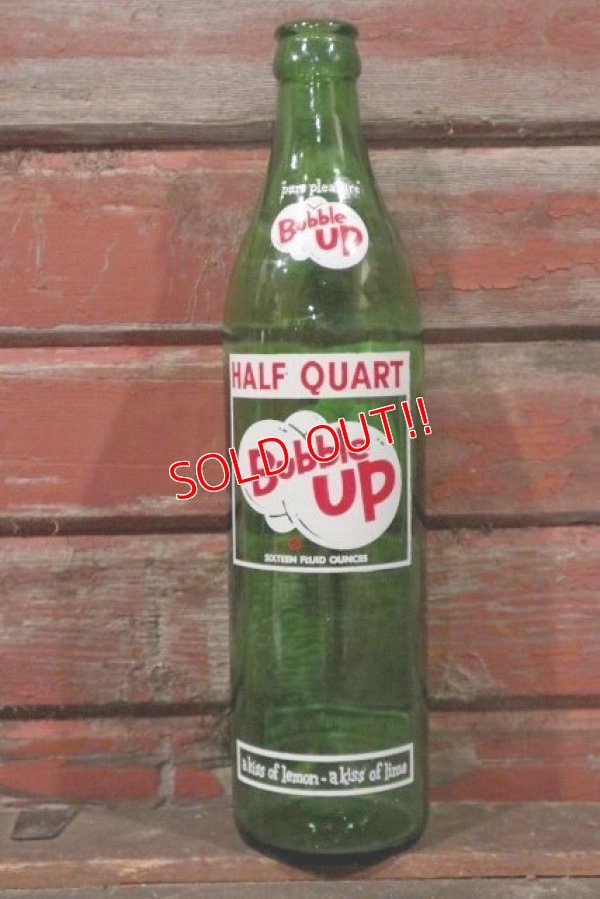 画像1: dp-210301-84 Bubble UP / 1950's-1960's Half Quart (16 FL.OZ) Bottle