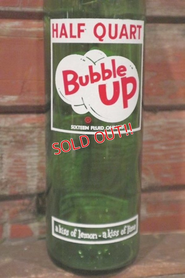 画像2: dp-210301-84 Bubble UP / 1950's-1960's Half Quart (16 FL.OZ) Bottle