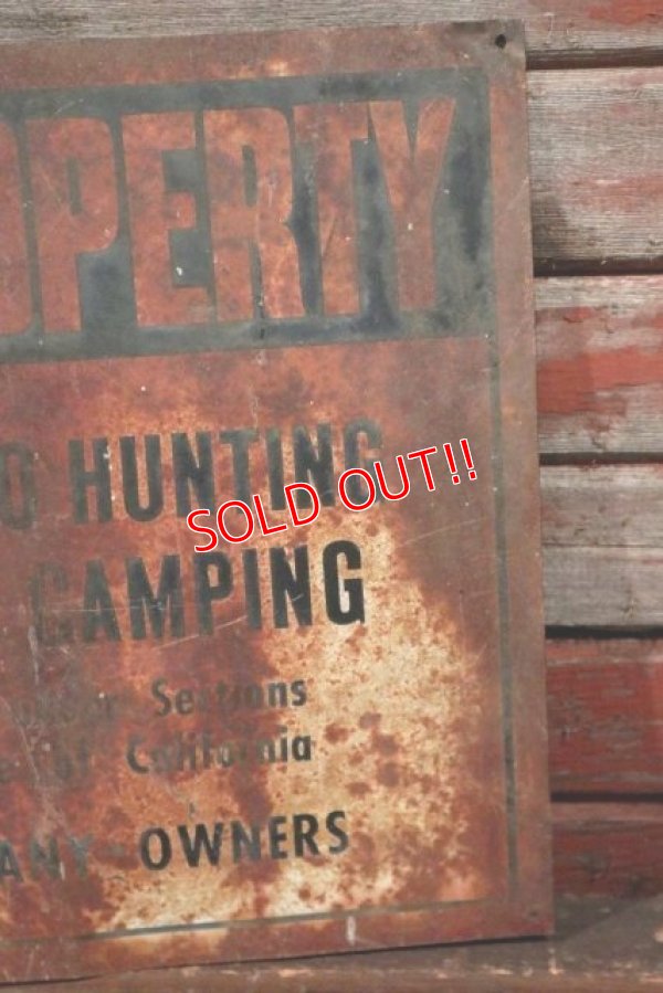 画像4: dp-210401-25 PRIVATE PROPERTY Metal Sign