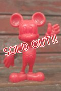 ct-210301-61 Mickey Mouse / MARX 1970's Plastic Figure (Red)