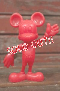 ct-210301-61 Mickey Mouse / MARX 1970's Plastic Figure (Red)