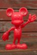 画像1: ct-210301-61 Mickey Mouse / MARX 1970's Plastic Figure (Red) (1)