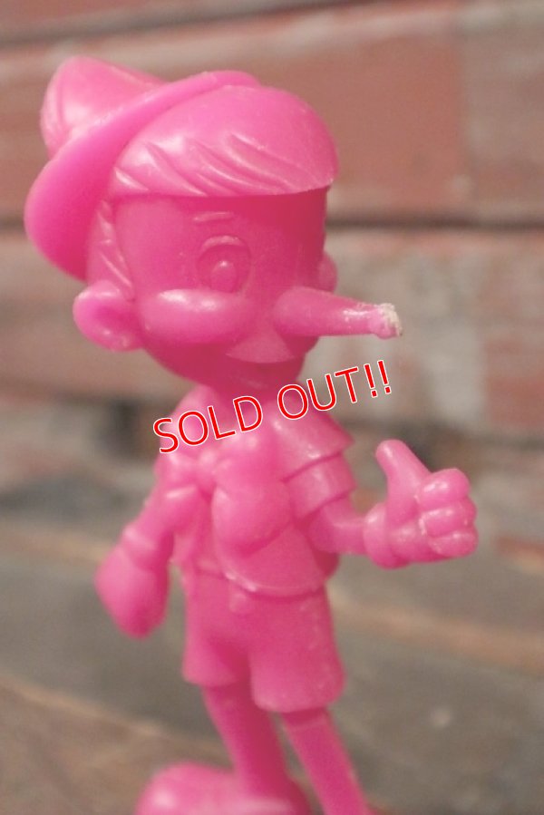 画像2: ct-210301-67 Pinocchio / MARX 1970's Plastic Figure (Pink)