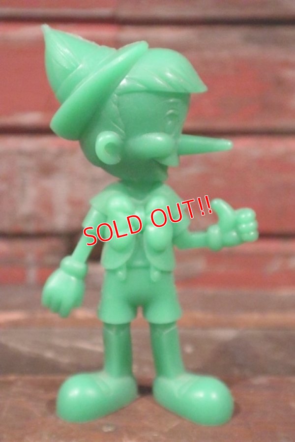 画像1: ct-210301-66 Pinocchio / MARX 1970's Plastic Figure (Green)