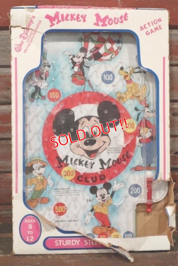 画像1: ct-210301-51 Mickey Mouse Club / Wolverine Toy 1965 Pinball