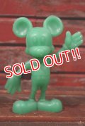 ct-210301-60 Mickey Mouse / MARX 1970's Plastic Figure (Green)