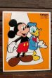 画像1: ct-210201-27 Mickey Mouse & Donald Duck / Playskool 1980's Wood Frame Tray Puzzle (1)