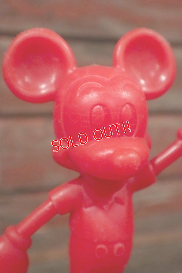 画像2: ct-210301-61 Mickey Mouse / MARX 1970's Plastic Figure (Red)