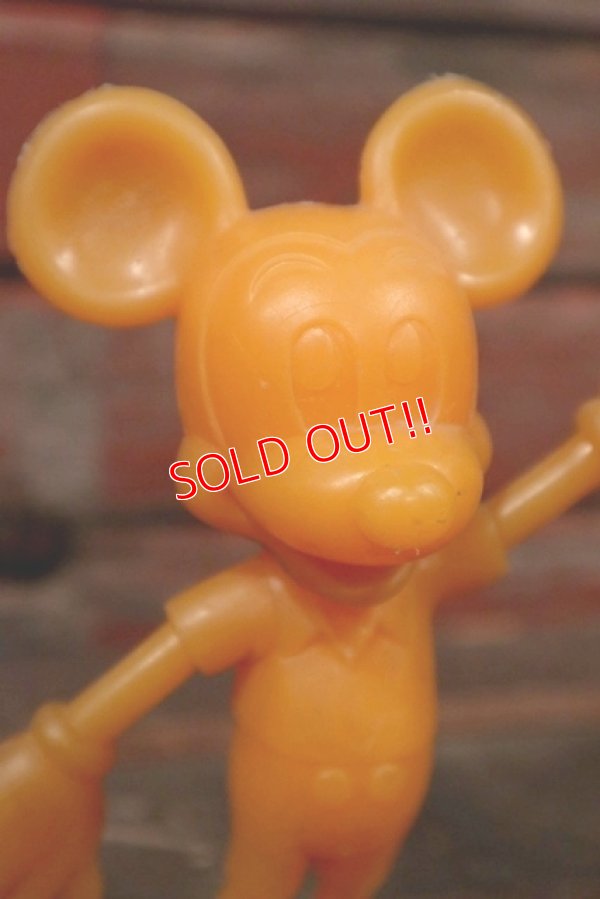 画像2: ct-210301-62 Mickey Mouse / MARX 1970's Plastic Figure (Orange)