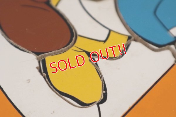 画像6: ct-210201-27 Mickey Mouse & Donald Duck / Playskool 1980's Wood Frame Tray Puzzle