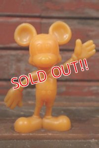 ct-210301-62 Mickey Mouse / MARX 1970's Plastic Figure (Orange)