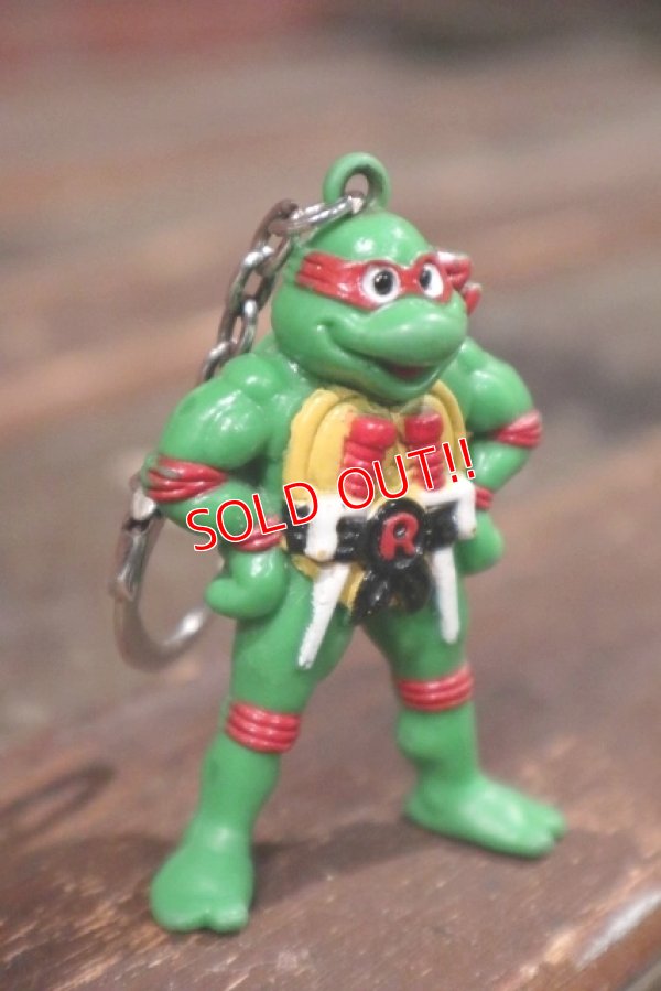 画像2: ct-210401-49 Teenage Mutant Ninja Turtles / Raphael 1990's PVC Keychain