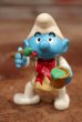 画像1: ct-201101-52 Painter Smurf / IRWIN 1990's Action Figure (1)