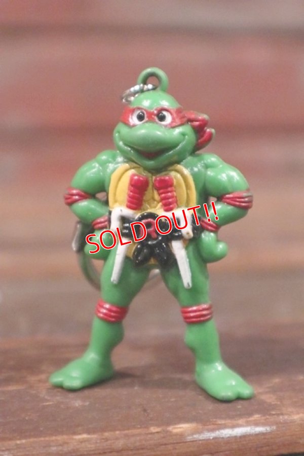 画像1: ct-210401-49 Teenage Mutant Ninja Turtles / Raphael 1990's PVC Keychain