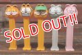 ct-210401-52 Garfield / 1990's PEZ Dispenser Set of 5