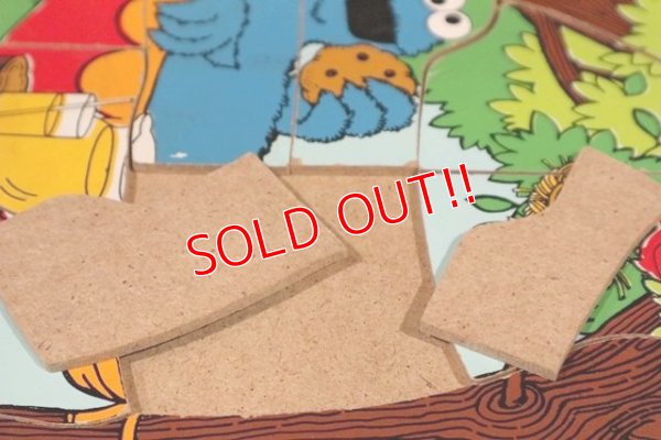 画像7: ct-210201-33 Cookie Monster / Playskool 1970's Wood Frame Tray Puzzle