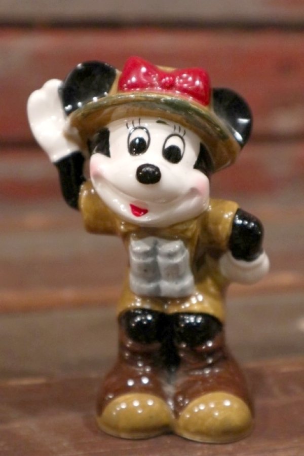 画像1: ct-210301-35 Minnie Mouse / 1970's Ceramic Figure